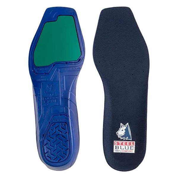 Steel Blue Square Toe Square Toe Cushion Insoles for Heeler Boots, Size 8 A-900028